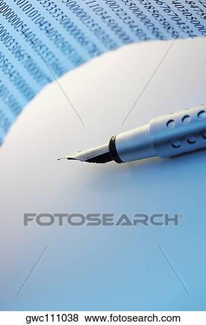 Stock Photo - Close-up of a fountain pen. Fotosearch
