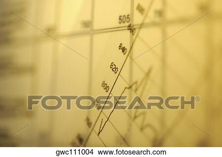 Close-up of a line graph View Large Photo Image Picture - Close-up of a line graph. Fotosearch
