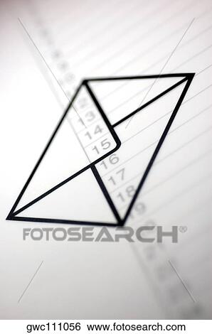 Close-up of an envelope drawn on paper View Large Photo Image Stock Photograph - Close-up of an envelope drawn on paper. Fotosearch