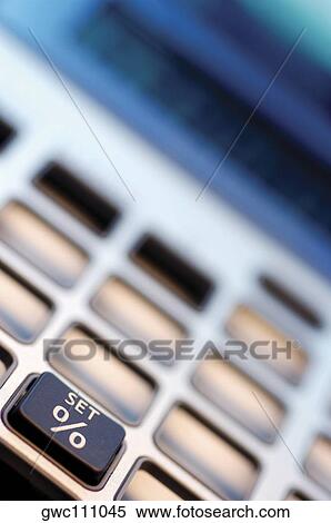 Stock Photography - Close-up of the button of a calculator. Fotosearch