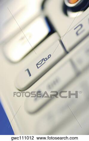 Stock Image - Close-up of the keypad of a mobile phone. Fotosearch