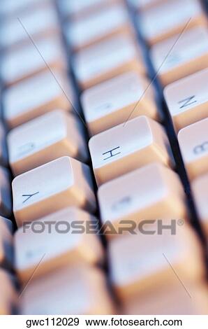 Close-up of a computer keyboard View Large Photo Image Stock Photo - Close-up of a computer keyboard. Fotosearch