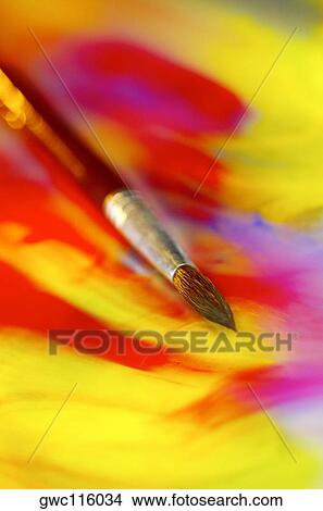 Close-up of a paintbrush View Large Photo Image Picture - Close-up of a paintbrush. Fotosearch