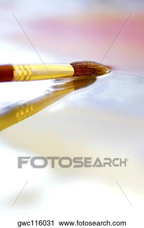 Close-up of a paintbrush View Large Photo Image Stock Image - Close-up of a paintbrush. Fotosearch