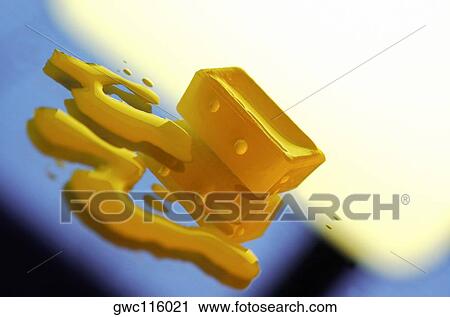 Close-up of a yellow water color paint cube View Large Photo Image Stock Image - Close-up of a yellow water color paint cube. Fotosearch