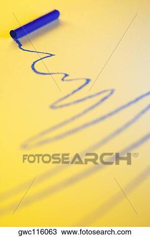 High angle view of a blue crayon View Large Photo Image Stock Image - High angle view of a blue crayon. Fotosearch