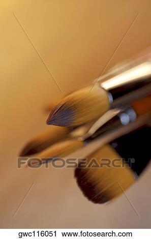 High angle view of paintbrushes View Large Photo Image Stock Image - High angle view of paintbrushes. Fotosearch