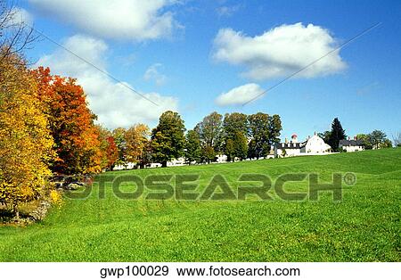 Shaker village at fall near Canterbury, New Hampshire View Large Photo Image Stock Photo - Shaker village at fall near Canterbury, New Hampshire. Fotosearch