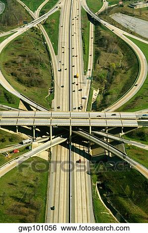 Aerial of expressway ramps, Baltimore BeltwayT2 View Large Photo Image Stock Photograph - Aerial of expressway ramps, Baltimore BeltwayT2. Fotosearch