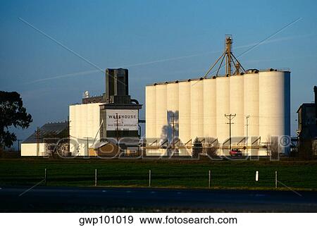 Grain storage in Northern California View Large Photo Image Stock Photo - Grain storage in Northern California. Fotosearch