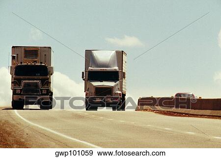 Traffic on New Mexico highway View Large Photo Image Stock Photo - Traffic on New Mexico highway. Fotosearch