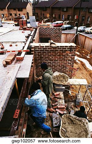Workers on construction site in Washington, DC View Large Photo Image Stock Photo - Workers on construction site in Washington, DC. Fotosearch