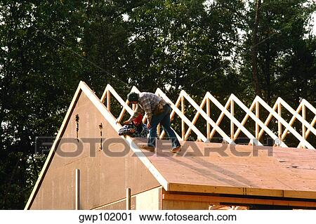 Workers putting roof on new home, Anne Arundel County, Maryland View Large Photo Image Stock Image - Workers putting roof on new home, Anne Arundel County, Maryland. Fotosearch