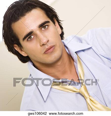 Portrait of a businessman thinking View Large Photo Image Stock Image - Portrait of a businessman thinking. Fotosearch
