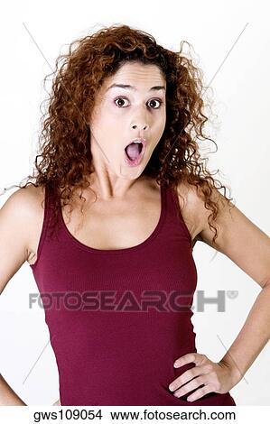 Picture - Portrait of a young woman. Fotosearch