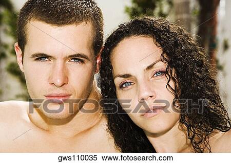 Portrait of a young couple View Large Photo Image Stock Photography - Portrait of a young couple. Fotosearch