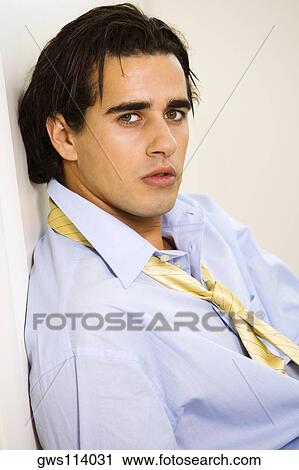Portrait of a businessman thinking View Large Photo Image Stock Image - Portrait of a businessman thinking. Fotosearch