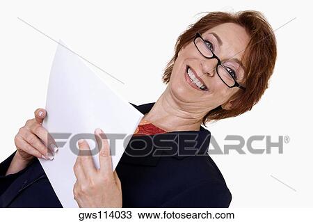 Portrait of a businesswoman smiling View Large Photo Image Stock Image - Portrait of a businesswoman smiling. Fotosearch