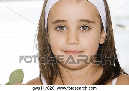 Portrait of a girl smiling View Large Photo Image Stock Image - Portrait of a girl smiling. Fotosearch