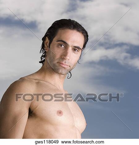 Portrait of a mid adult man View Large Photo Image Stock Photo - Portrait of a mid adult man. Fotosearch