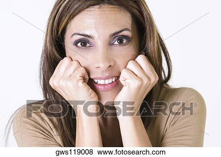 Portrait of a young woman View Large Photo Image Stock Photo - Portrait of a young woman. Fotosearch