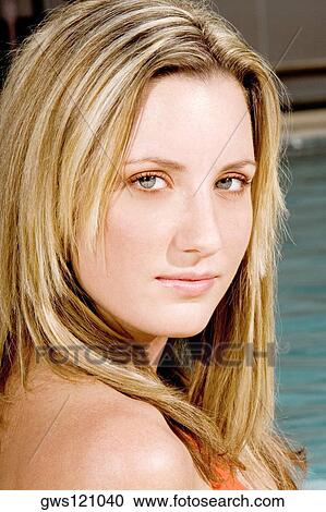 Portrait of a young woman View Large Photo Image Stock Image - Portrait of a young woman. Fotosearch