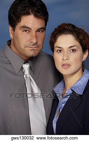 Portrait of a businessman with a businesswoman View Large Photo Image Stock Image - Portrait of a businessman with a businesswoman. Fotosearch