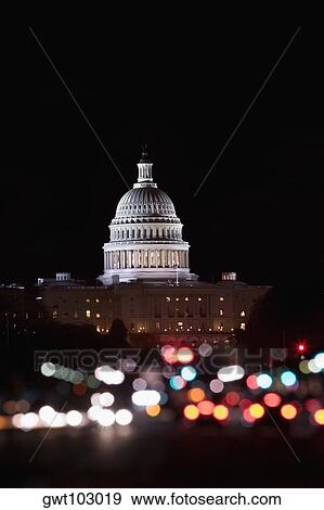 Building lit up at night, Capitol Building, Washington DC, USA View Large Photo Image Stock Photo - Building lit up at night, Capitol Building, Washington DC, USA. Fotosearch