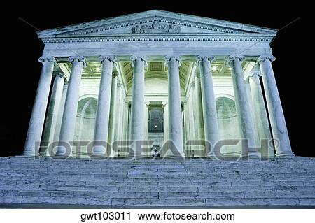 Low angle view of a memorial building, Jefferson Memorial, Washington DC, USA View Large Photo Image Stock Image - Low angle view of a memorial building, Jefferson Memorial, Washington DC, USA. Fotosearch