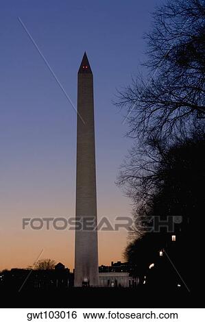 Stock Photograph - Low angle view of a tower, Washington Monument, Washington DC, USA. Fotosearch