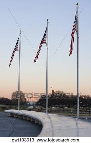 Low angle view of three American flags, Washington DC, USA View Large Photo Image Stock Image - Low angle view of three American flags, Washington DC, USA. Fotosearch