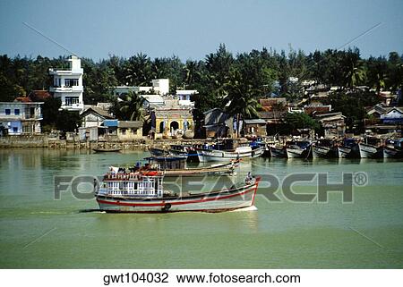 Boat on the Danang River, Vietnam View Large Photo Image Stock Image - Boat on the Danang River, Vietnam. Fotosearch
