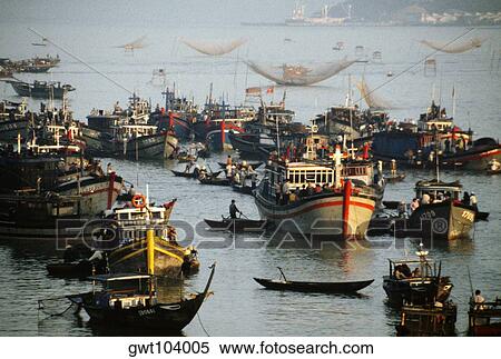 Fishing fleet, Danang, Vietnam View Large Photo Image Stock Photography - Fishing fleet, Danang, Vietnam. Fotosearch