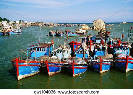 Fishing fleet in Nha Trang, Vietnam View Large Photo Image Stock Photograph - Fishing fleet in Nha Trang, Vietnam. Fotosearch