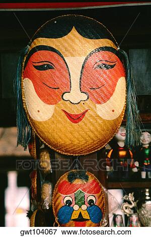 Stock Photo - Folk craft mask, Hanoi, Vietnam. Fotosearch