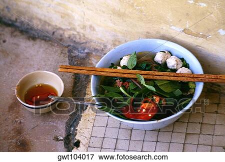 Stock Photo - Soup Noodles, Ho Chi Minh City (formerly Saigon) Vietnam. Fotosearch