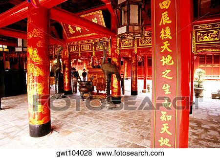 Temple of Literature, Hanoi, Vietnam View Large Photo Image Stock Photo - Temple of Literature, Hanoi, Vietnam. Fotosearch