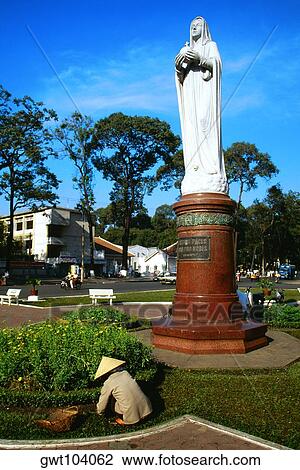 Virgin Mary statue, Ho Chi Minh City (formerly Saigon) Vietnam View Large Photo Image Stock Image - Virgin Mary statue, Ho Chi Minh City (formerly Saigon) Vietnam. Fotosearch
