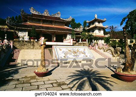 White Buddhist temple, Nha Trang, Vietnam View Large Photo Image Picture - White Buddhist temple, Nha Trang, Vietnam. Fotosearch