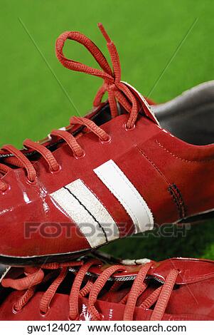 Close-up of a pair of sports shoes View Large Photo Image Stock Photo - Close-up of a pair of sports shoes. Fotosearch