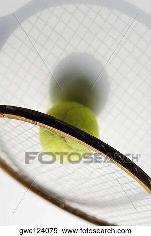 Close-up of a tennis ball with a tennis racket View Large Photo Image Stock Photography - Close-up of a tennis ball with a tennis racket. Fotosearch