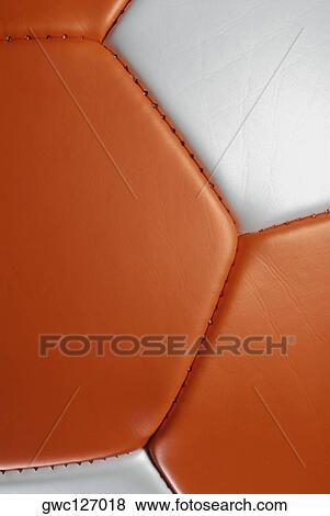 Close-up of a soccer ball View Large Photo Image Stock Photo - Close-up of a soccer ball. Fotosearch