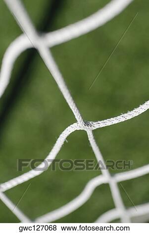 Close-up of a soccer net View Large Photo Image Stock Photo - Close-up of a soccer net. Fotosearch