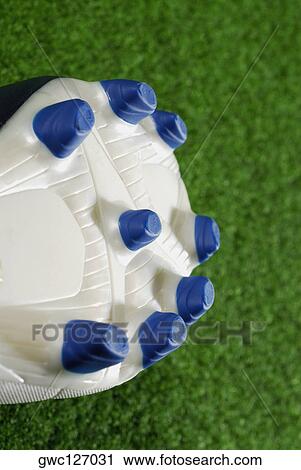 Close-up of the studs of a soccer shoe View Large Photo Image Stock Image - Close-up of the studs of a soccer shoe. Fotosearch