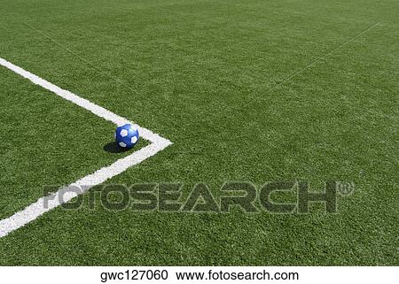 High angle view of a soccer ball in a soccer field View Large Photo Image Stock Image - High angle view of a soccer ball in a soccer field. Fotosearch