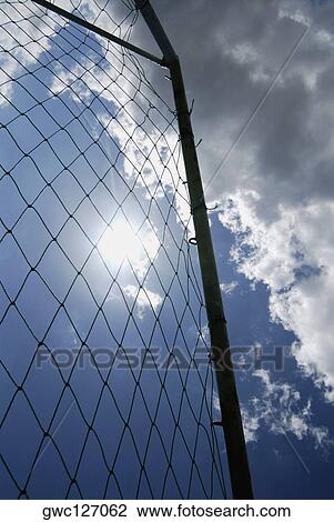 Low angle view of a goal post View Large Photo Image Stock Image - Low angle view of a goal post. Fotosearch