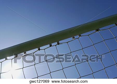 Stock Photo - Low angle view of a goal post. Fotosearch