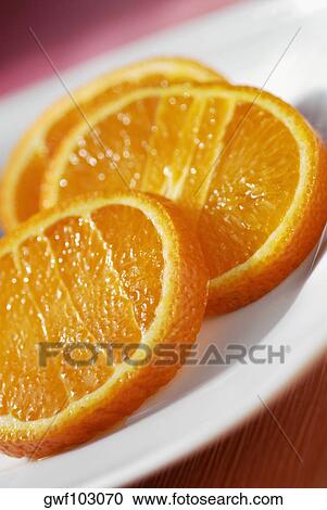 Close-up of slices of orange View Large Photo Image Stock Image - Close-up of slices of orange. Fotosearch