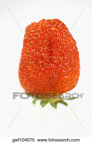 Stock Photography - Close-up of a strawberry. Fotosearch