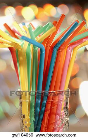 Close-up of drinking straws View Large Photo Image Stock Photograph - Close-up of drinking straws. Fotosearch